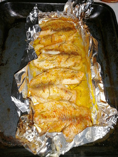 Una foto de Tilapia al horno