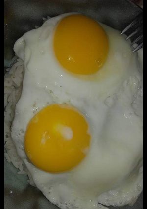 Una foto de Arroz con huevo