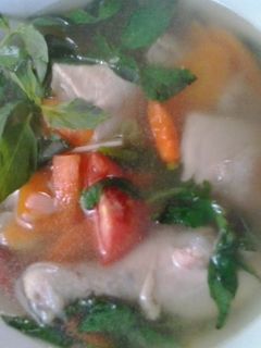 Foto resep Sup Ayam Kemangi Asam Pedas