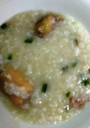 Hình của món Cháo gà siêu tốc.