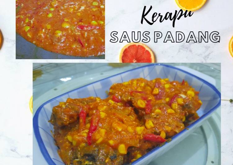 Bagaimana mengolah Ikan Kerapu Saus Padang yang enak