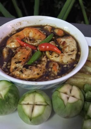 รูปของ น้ำพริกกุ้งเสียบเจ สูตรปักษ์ใต้