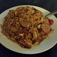 A picture of Brad's crab jumbalaya.