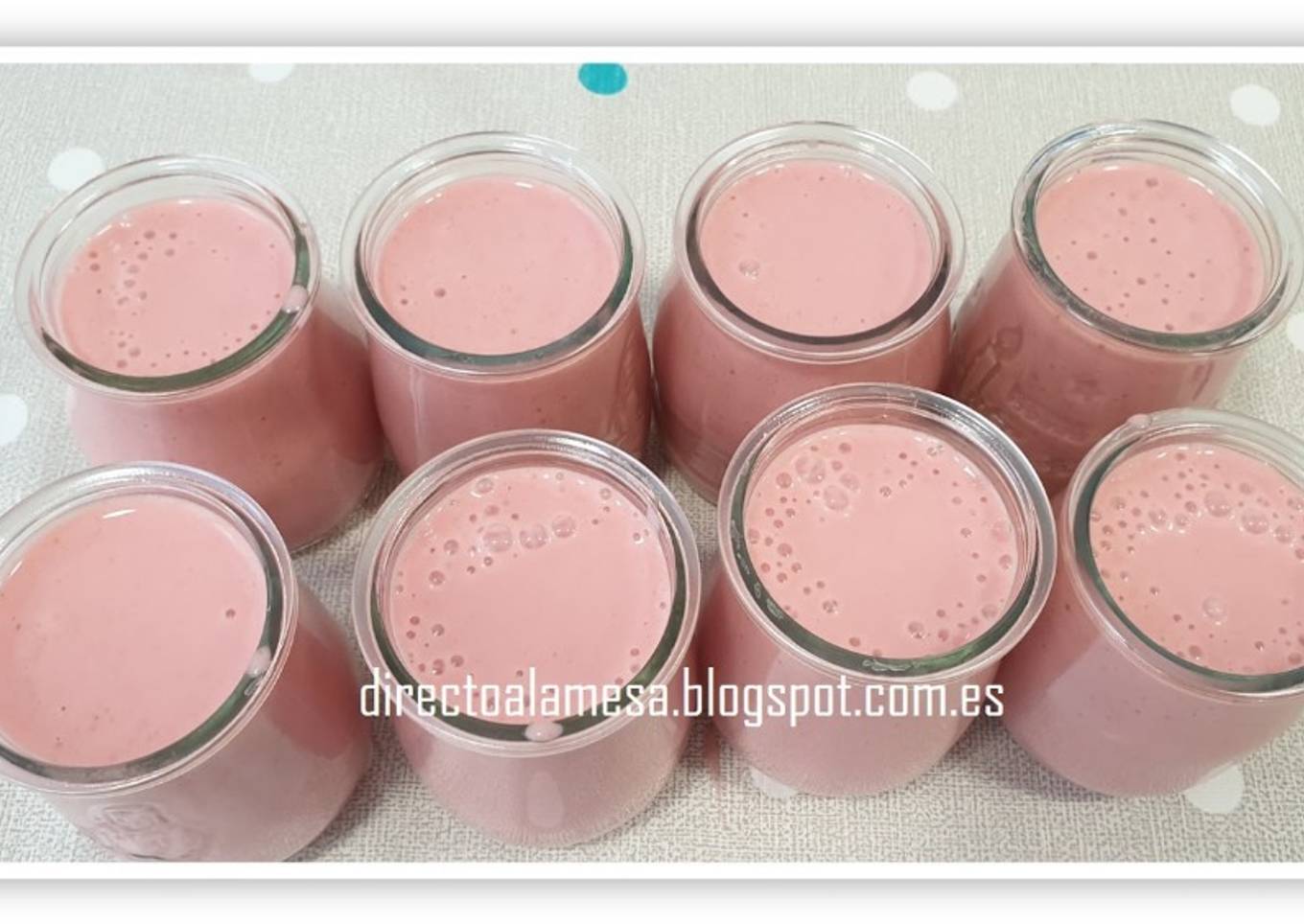 Petit suisse de fresas naturales