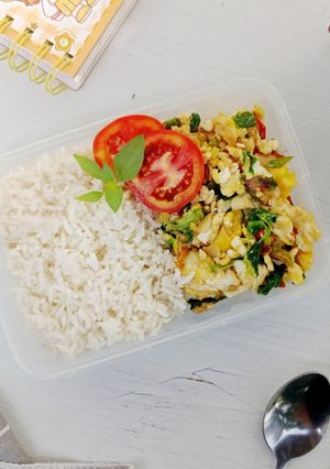 Foto resep Nasi Orak Arik Telur Kemangi