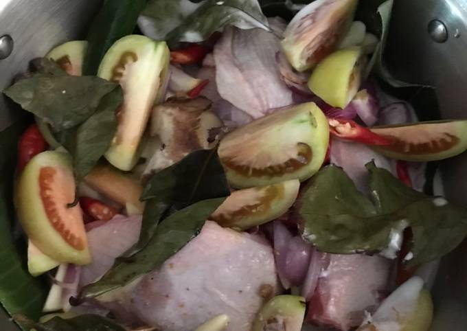 Langkah Mudah untuk Menyiapkan Garang asem Ayam (no kukus club) Anti Gagal
