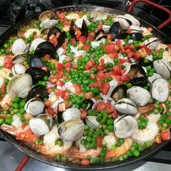 A picture of Paella with Fullblood Wagyu Beef Chorizo.