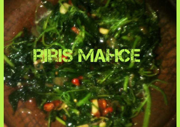 Cah bayam bumbu terasi ala mahce