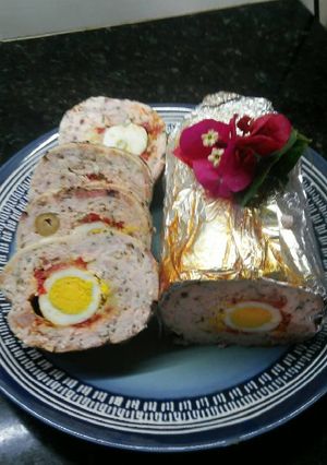 Una foto de Arrollado de pollo. Receta de María Sicari ❤