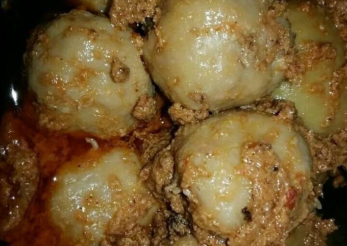 Rendang Bakso Simple