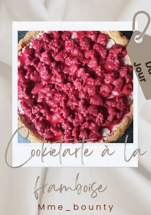 Une photo de Cookie tarte à la framboise