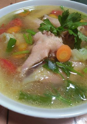 Foto resep Sop ayam merah (pereda flu)