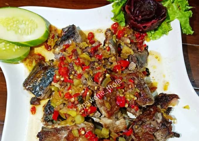 Resep TUNA SAMBAL DABU-DABU, Menggugah Selera