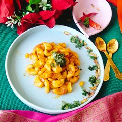 A picture of MACARONI (Cheese Corn Macaroni pasta).