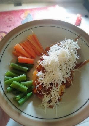 Foto resep Crispy cheese chiken steak homemade