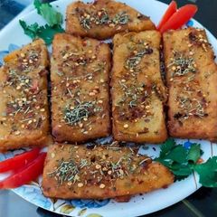A picture of Potato and Pa you ha and Suji cutlet.