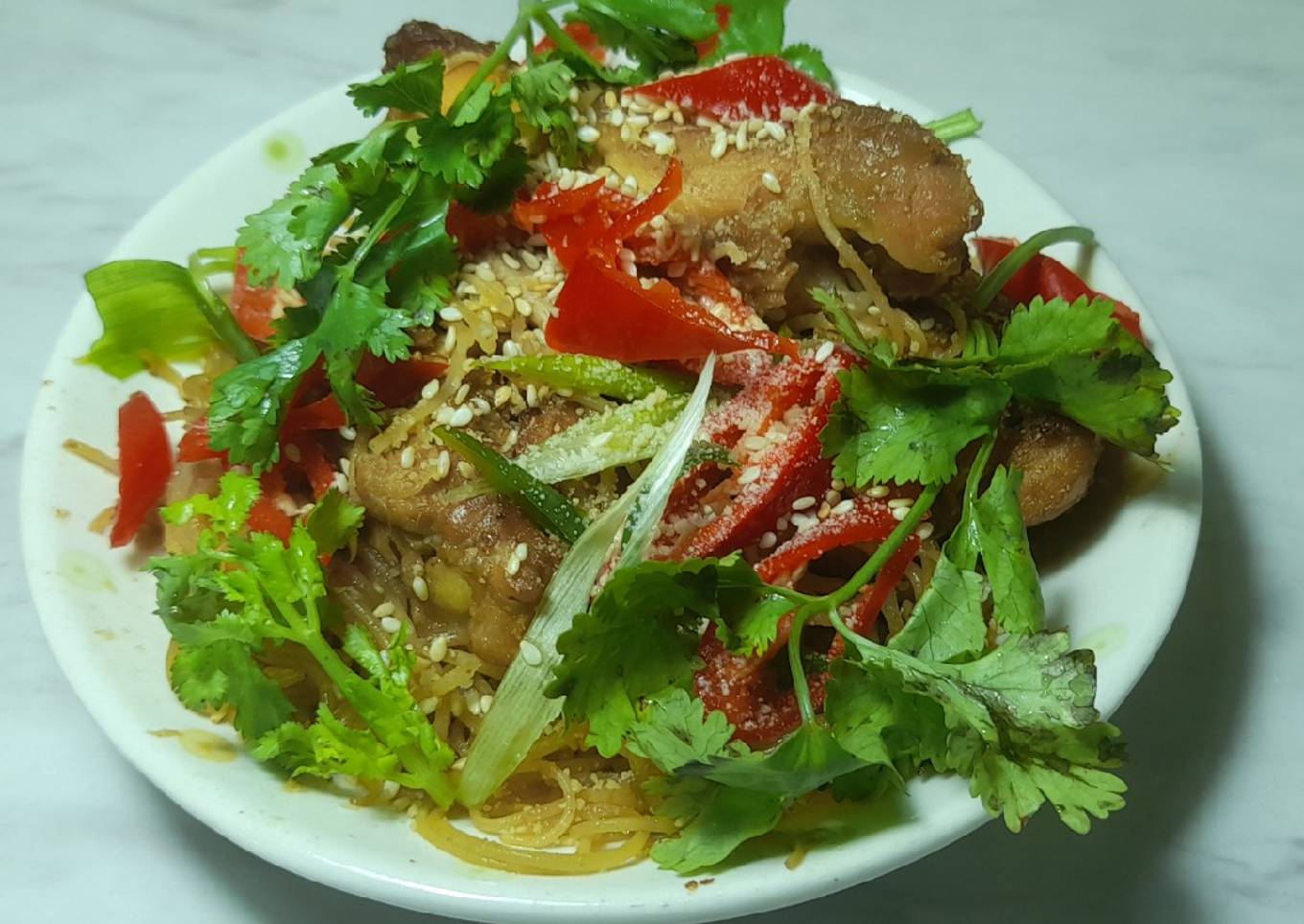 Ayam Bihun Teriyaki Panggang