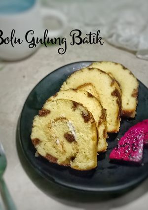 Foto resep 29. Bolu Gulung Batik