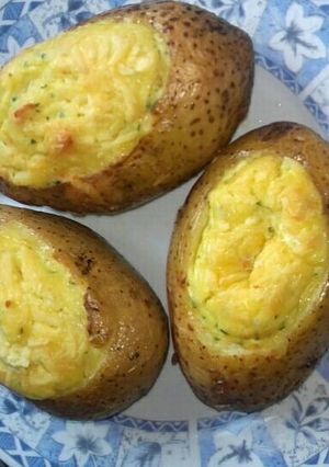 Una foto de Papas rellenas al horno!😊