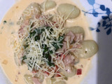 Pasta con Salsa de queso