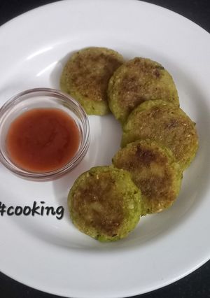 A picture of Green Peas Cutlet.