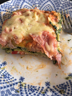 Una foto de Lasagna de pollo y espinaca