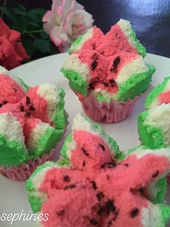 Foto resep Bolu Kukus Semangka