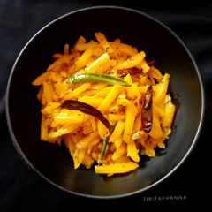 Jeera Aloo ki Sabji (No Garlic, No Onion) A picture of Jeera Aloo ki Sabji (No Garlic, No Onion).