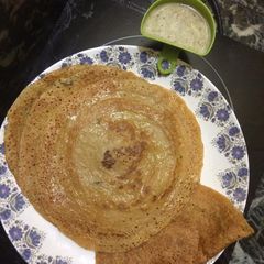A picture of Wheat samolina crispy dosa.