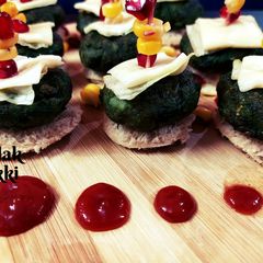 A picture of Palak Tikki | healthy high protein snack.