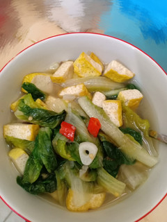 Foto resep Sayur Sawi Bening Tahu Kuning