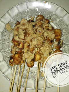 Foto resep Sate tempe bumbu kacang