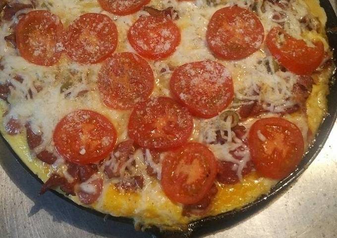Breakfast Pizza low carb