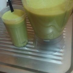 A picture of Banana,ovacadoshake# authormarathon# myvalentinesrecipecontest#.
