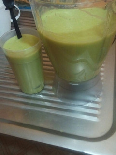 A picture of Banana,ovacadoshake# authormarathon# myvalentinesrecipecontest#.