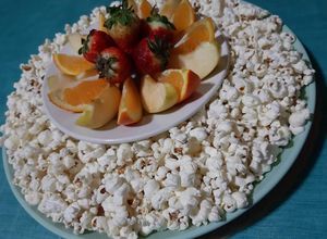 Une photo de Pop corn sans matière grasse 🍿