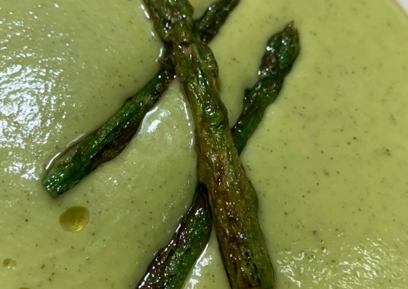 Crema suave de espárragos