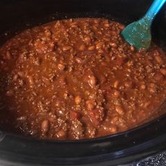 A picture of Easy Crockpot Chilli.