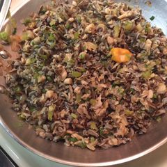A picture of Oyster Mushrooms Fried Rice.