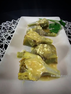 Una foto de Alcachofas en salsa curry