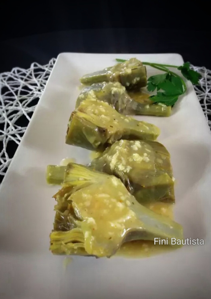 Una foto de Alcachofas en salsa curry