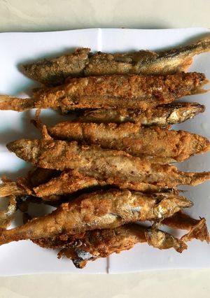 Hình của món Cá trứng chiên giòn.
