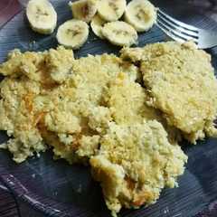 A picture of Tortilla de coco y banana.