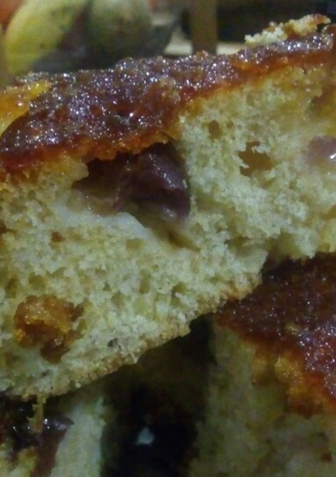 Una foto de Tarta invertida de uvas