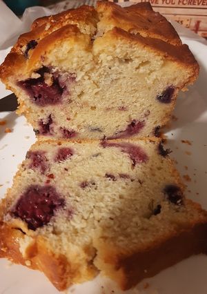 Una foto de Budín de yogurth y frutos rojos
