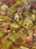 Ensopado de Quiabo com Carne e Chouriço
