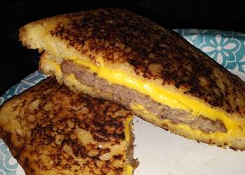 Easiest Way to Cook Yummy Grilled cheese cheeseburger