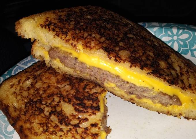 Grilled cheese cheeseburger