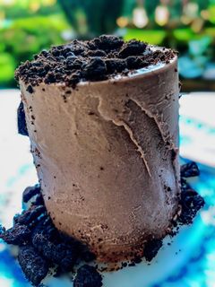 รูปของ Cocoa Oreo Ice cream 🍨- homemadeไอติมโกโก้โอริโอ้