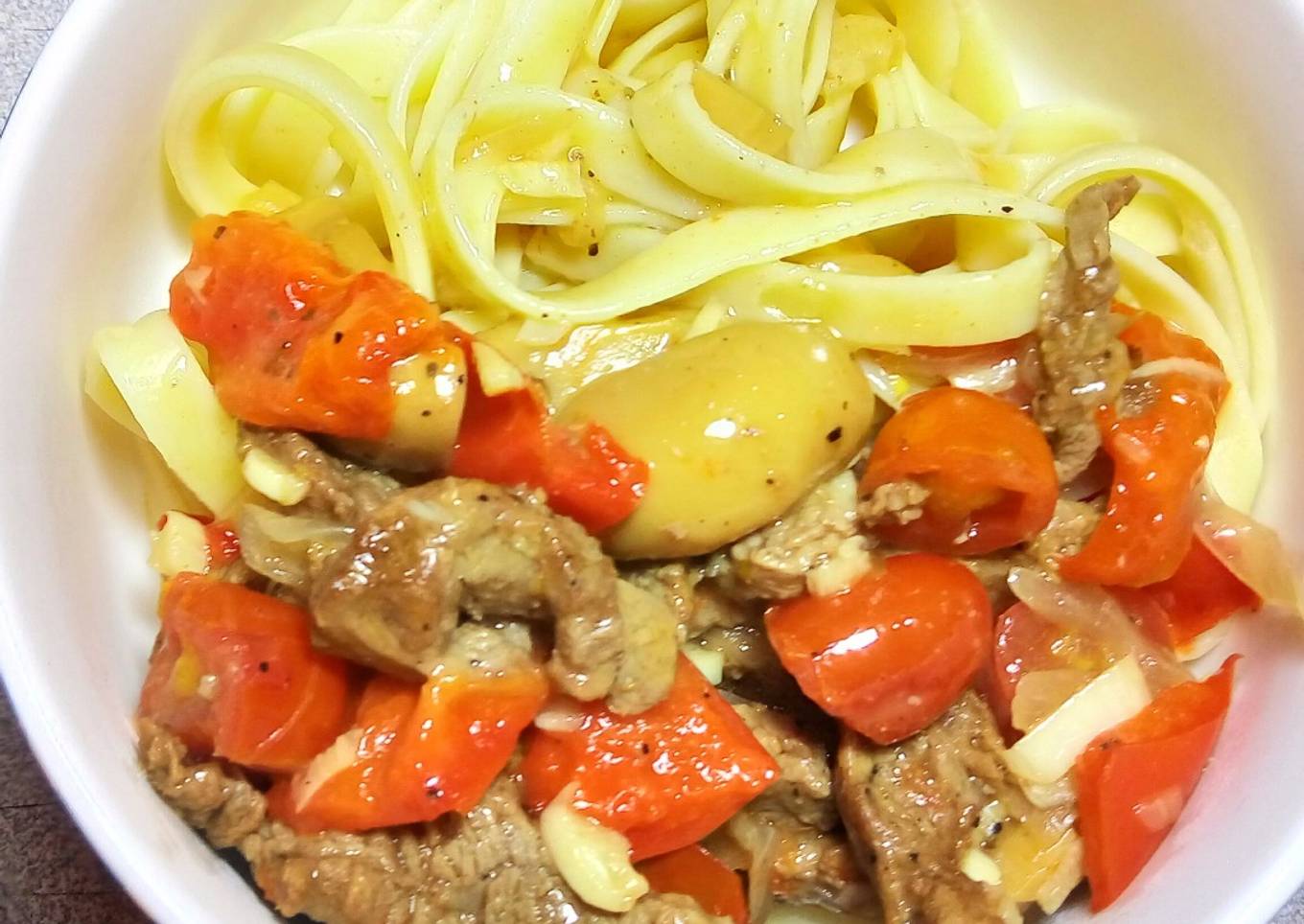 Beef Stroganoff Fettuccine